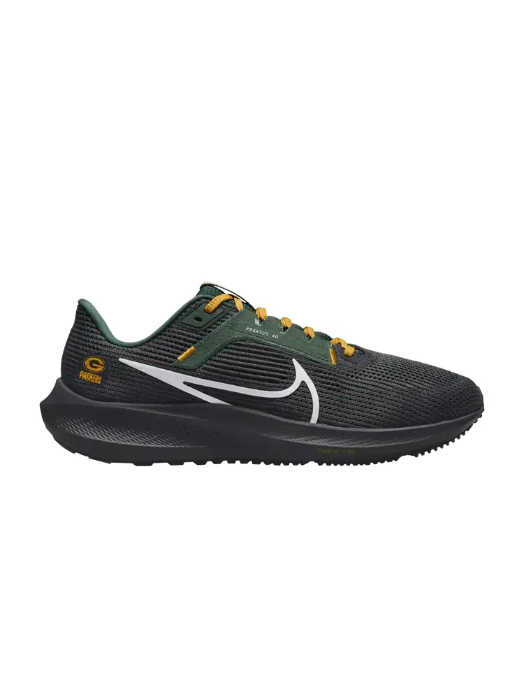 Кроссовки Nike NFL x Air Zoom Pegasus 40 'Green Bay Packers' — изображение 1 из 1, золотистый/белый