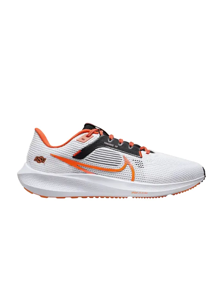 Кроссовки Nike Air Zoom Pegasus 40 'Oklahoma State' — изображение 1 из 1, белый/черный/оранжевый