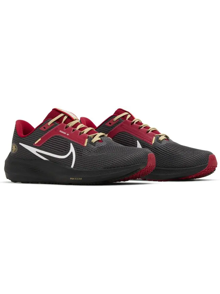 Кроссовки Nike NFL x Air Zoom Pegasus 40 'San Francisco 49ers' — изображение 8 из 8, черный