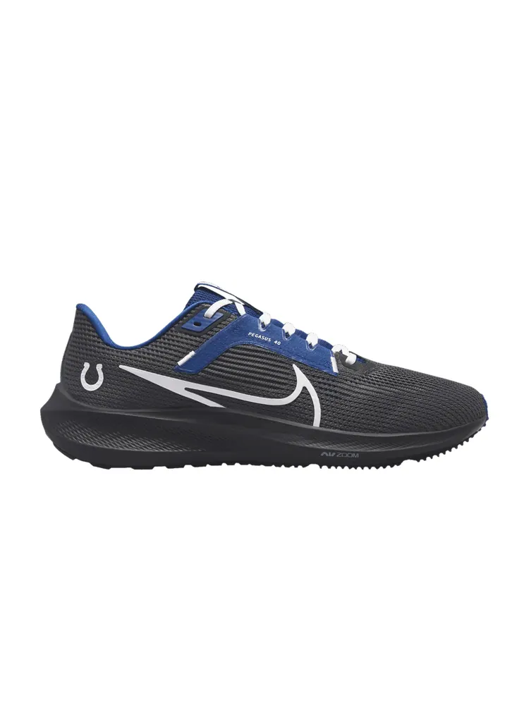 Кроссовки Nike NFL x Air Zoom Pegasus 40 'Indianapolis Colts' — изображение 1 из 1, синий/черный/белый