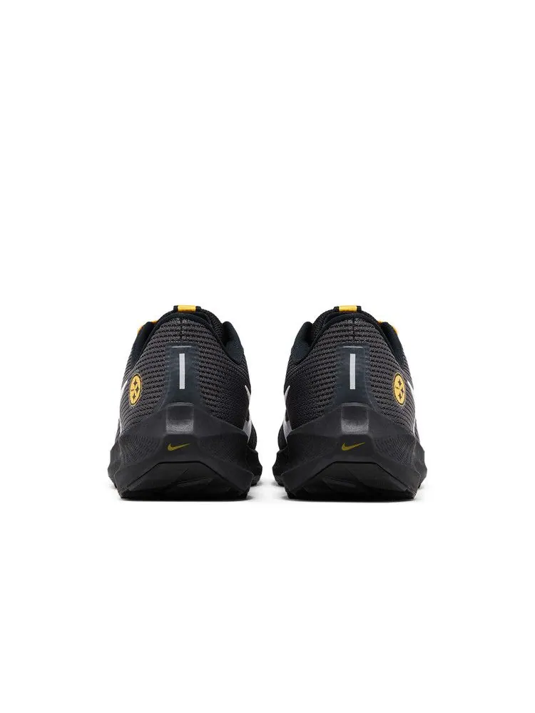 Кроссовки Nike NFL x Air Zoom Pegasus 40 'Pittsburgh Steelers' — изображение 7 из 9, черный/золотистый/белый