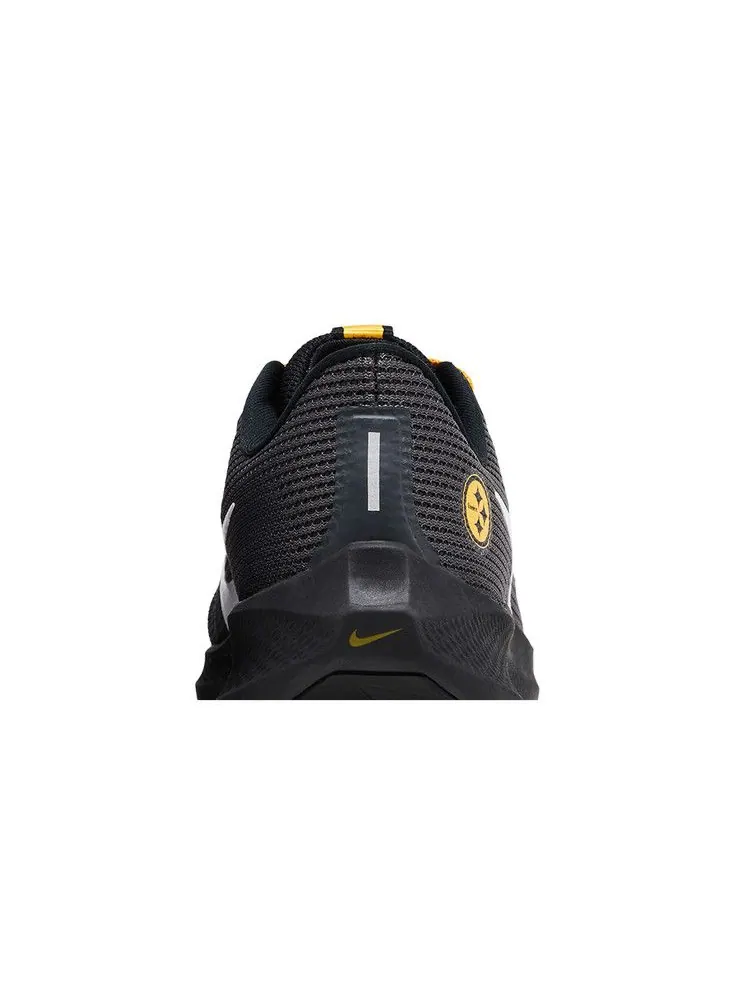 Кроссовки Nike NFL x Air Zoom Pegasus 40 'Pittsburgh Steelers' — изображение 8 из 9, черный/золотистый/белый