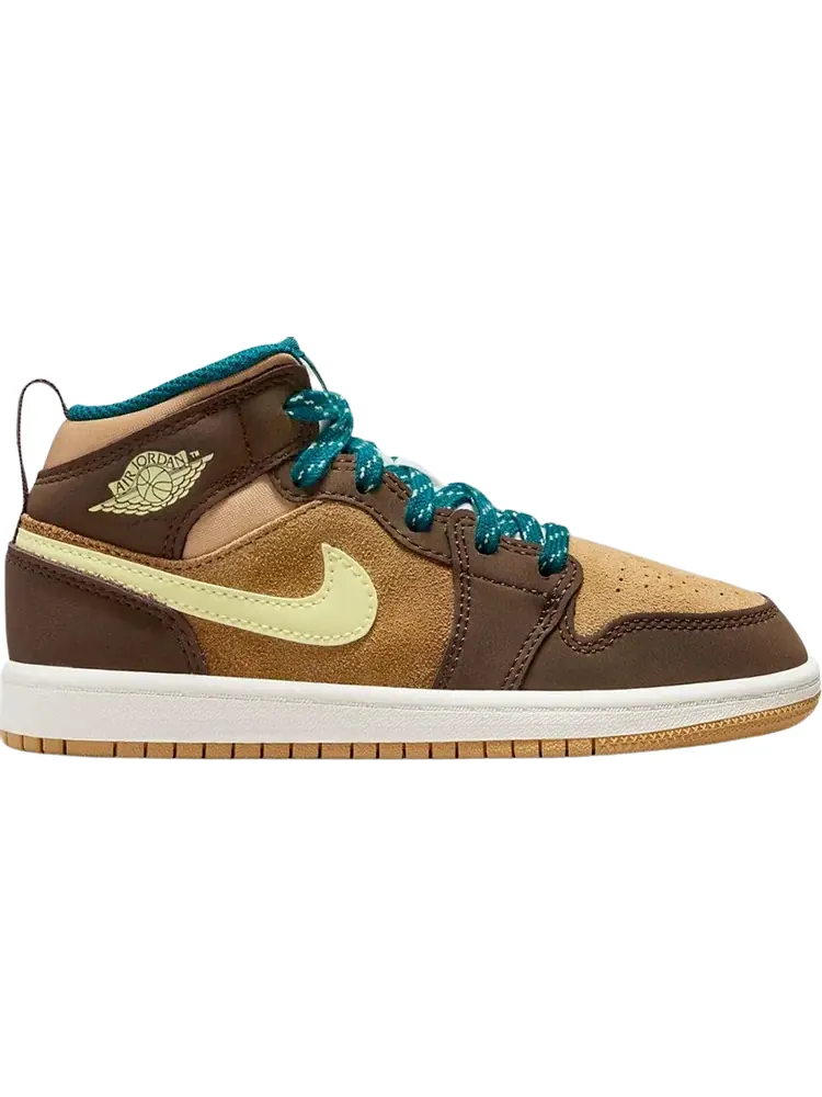 Кроссовки Air Jordan 1 Mid SE PS 'Cacao Wow' — изображение 1 из 1, коричневый