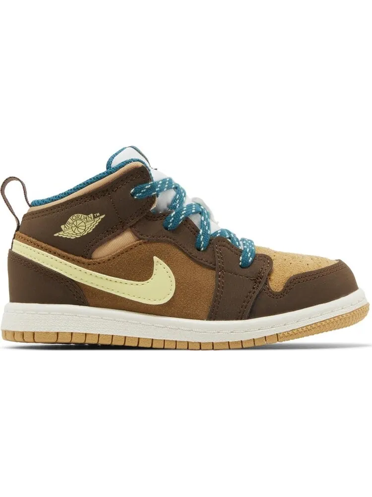 Кроссовки Air Jordan 1 Mid SE TD 'Cacao Wow' — изображение 1 из 4, коричневый