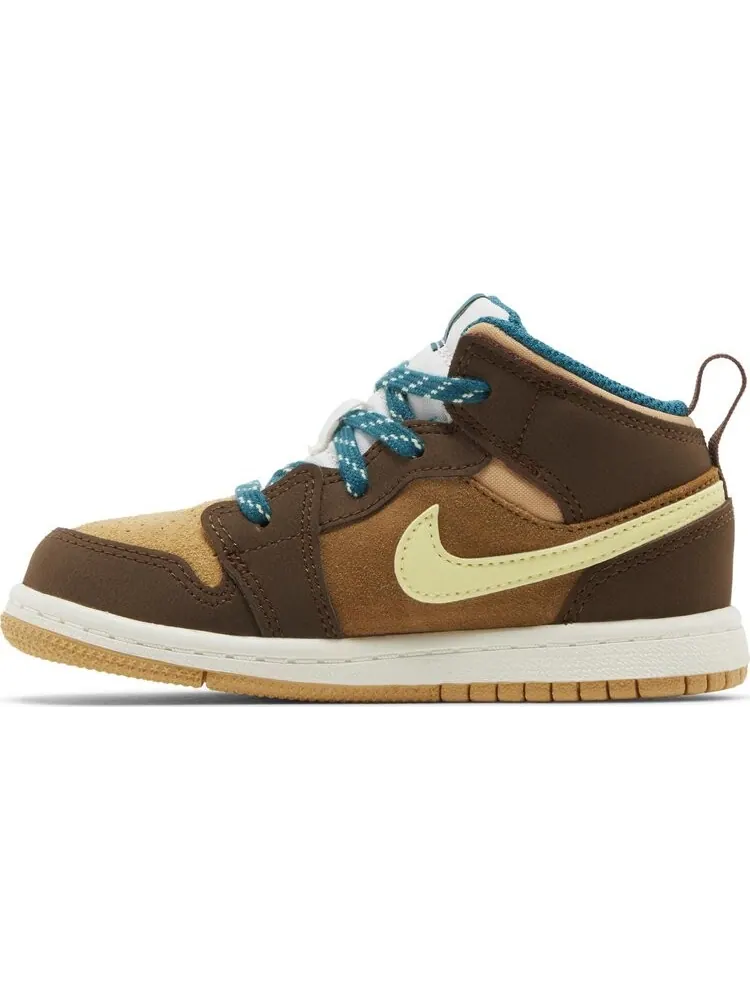 Кроссовки Air Jordan 1 Mid SE TD 'Cacao Wow' — изображение 3 из 4, коричневый