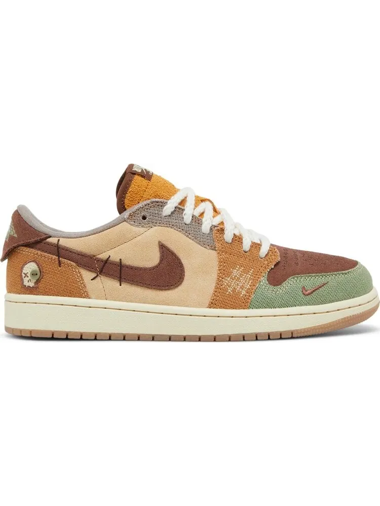 Кроссовки Zion Williamson x Air Jordan 1 Retro Low OG Voodoo — изображение 1 из 10, коричневый