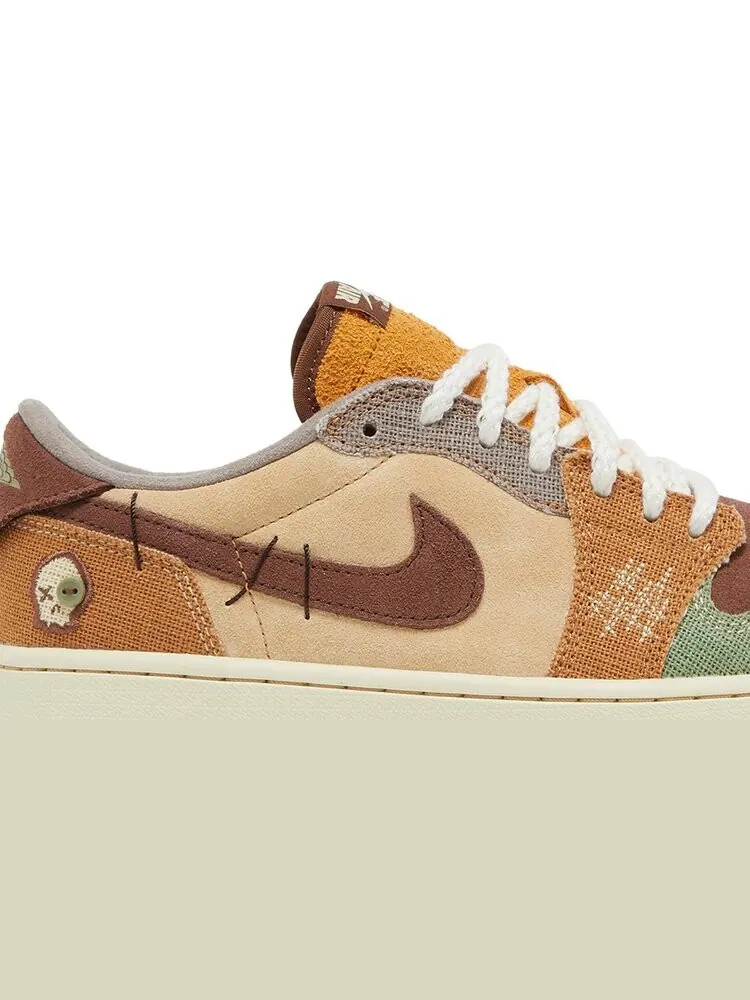 Кроссовки Zion Williamson x Air Jordan 1 Retro Low OG Voodoo — изображение 2 из 10, коричневый