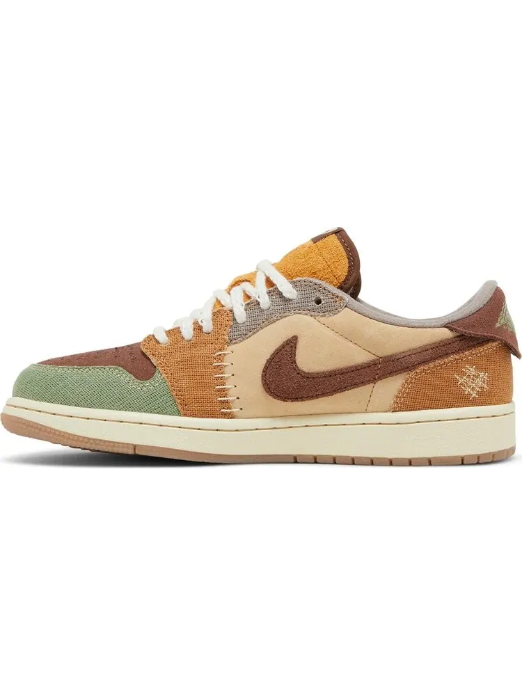 Кроссовки Zion Williamson x Air Jordan 1 Retro Low OG Voodoo — изображение 3 из 10, коричневый