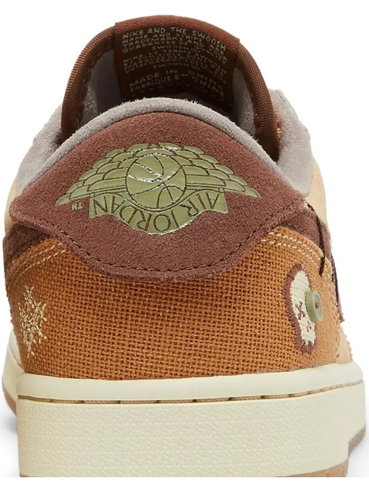 Кроссовки Zion Williamson x Air Jordan 1 Retro Low OG Voodoo — изображение 7 из 10, коричневый