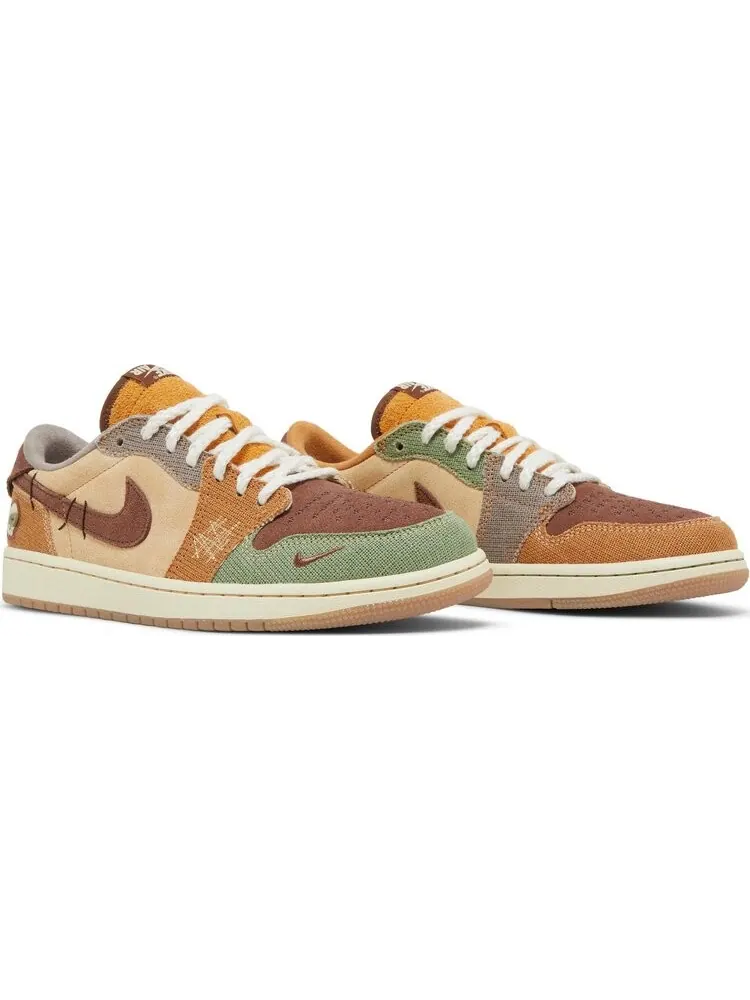 Кроссовки Zion Williamson x Air Jordan 1 Retro Low OG Voodoo — изображение 8 из 10, коричневый