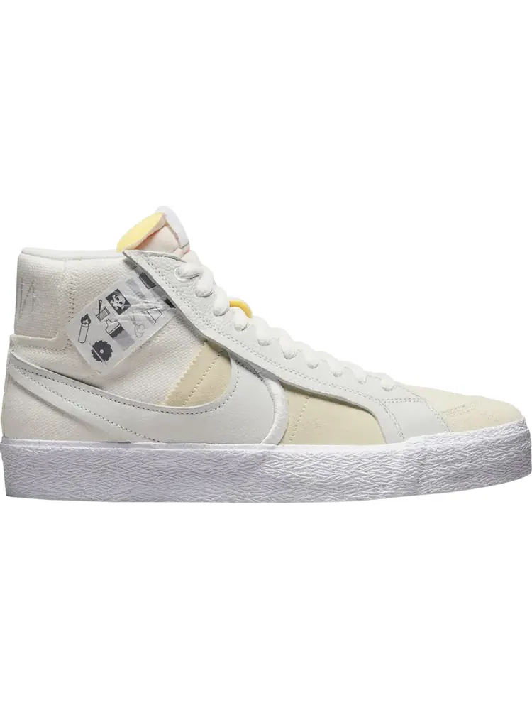 Кроссовки Blazer Mid SB 'Warning Label' — изображение 1 из 1, белый