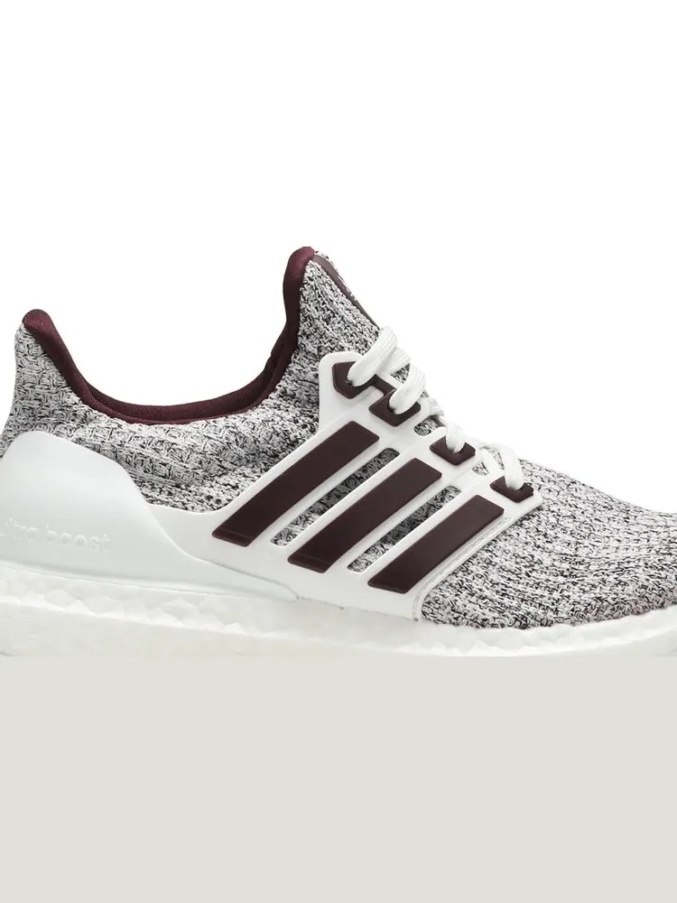 Кроссовки Adidas UltraBoost 4.0 'White Burgundy' — изображение 2 из 8, красный