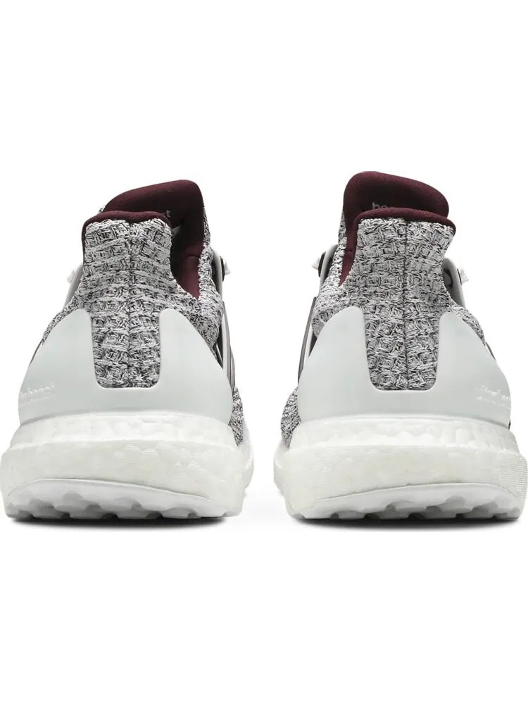 Кроссовки Adidas UltraBoost 4.0 'White Burgundy' — изображение 6 из 8, красный
