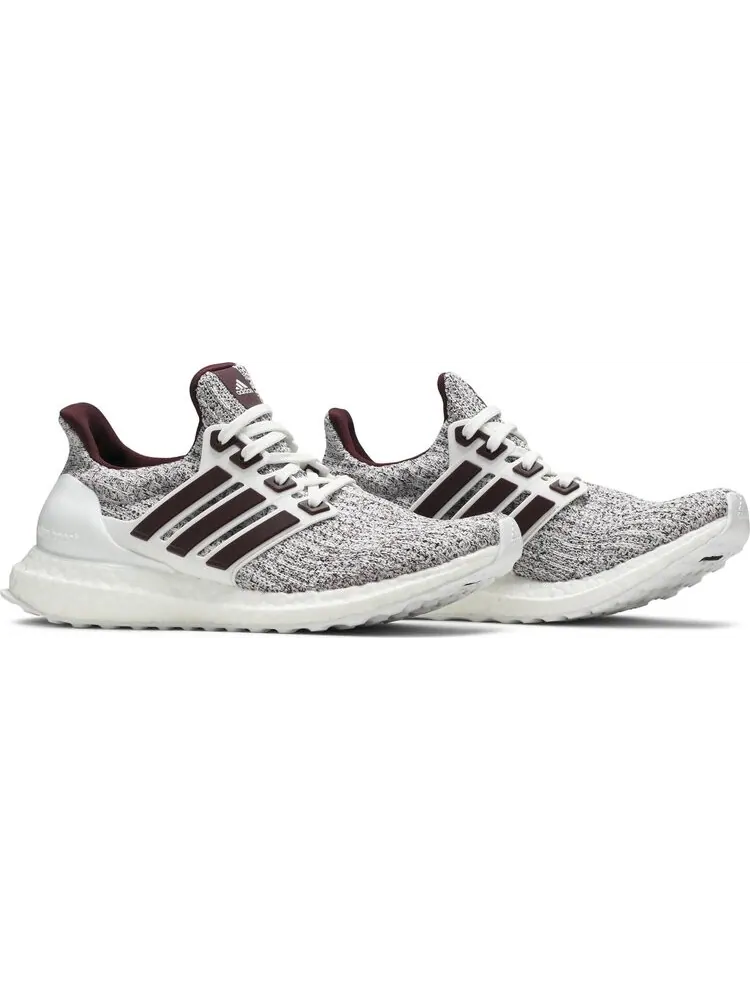 Кроссовки Adidas UltraBoost 4.0 'White Burgundy' — изображение 8 из 8, красный
