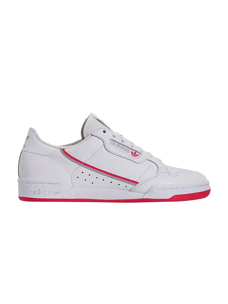 Кроссовки Adidas Wmns Continental 80 'White Shock Red' — изображение 1 из 1, белый