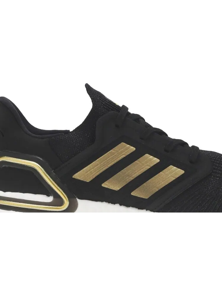 Кроссовки Adidas UltraBoost 20 'Gold Metallic' — изображение 2 из 8, черный