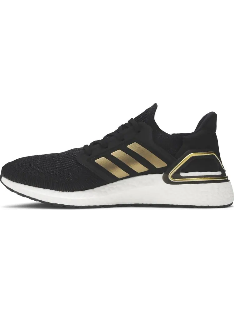 Кроссовки Adidas UltraBoost 20 'Gold Metallic' — изображение 3 из 8, черный