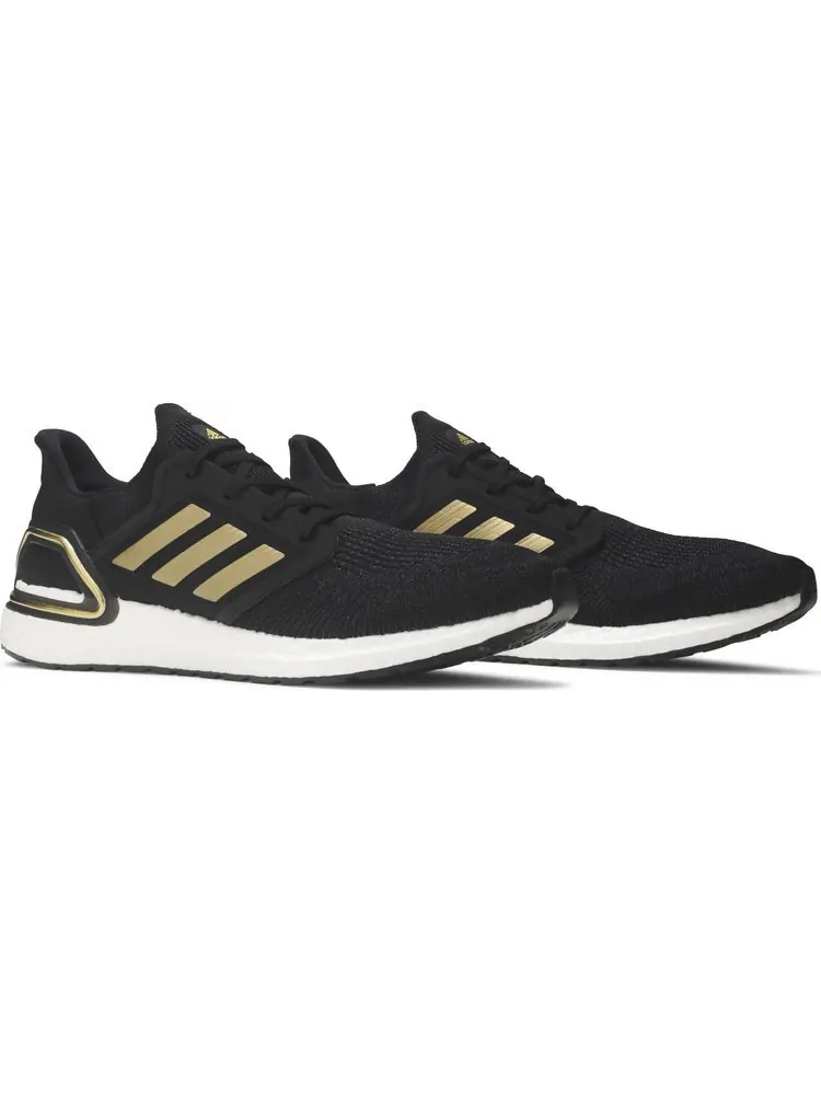 Кроссовки Adidas UltraBoost 20 'Gold Metallic' — изображение 8 из 8, черный