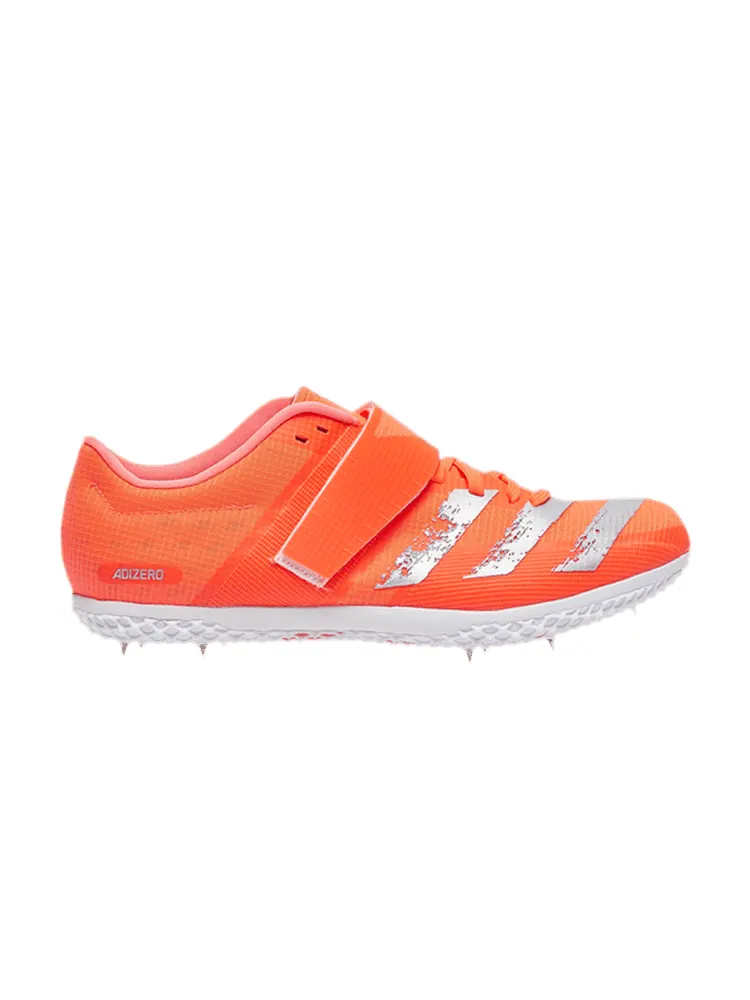 Кроссовки Adizero High Jump 'Signal Coral Silver Metallic' — изображение 1 из 1, серебристый металлик