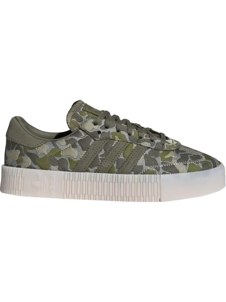Кроссовки Adidas Wmns Sambarose 'Olive Camo' — изображение 1 из 1, зеленый