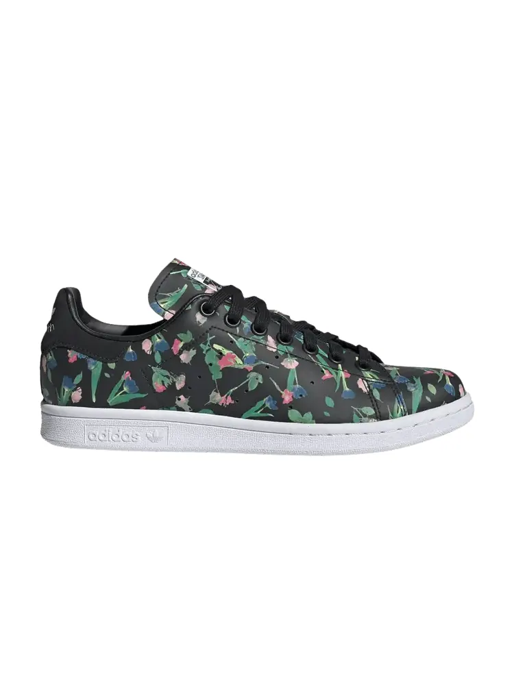 Кроссовки adidas Wmns Stan Smith 'Floral' — изображение 1 из 1, черный/белый/черный