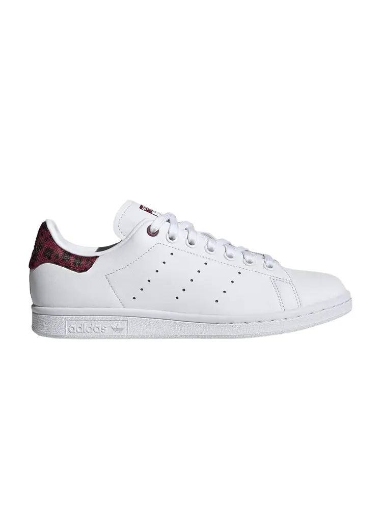 Кроссовки adidas Wmns Stan Smith 'White Collegiate Burgundy' — изображение 1 из 1, белый/бордовый/черный