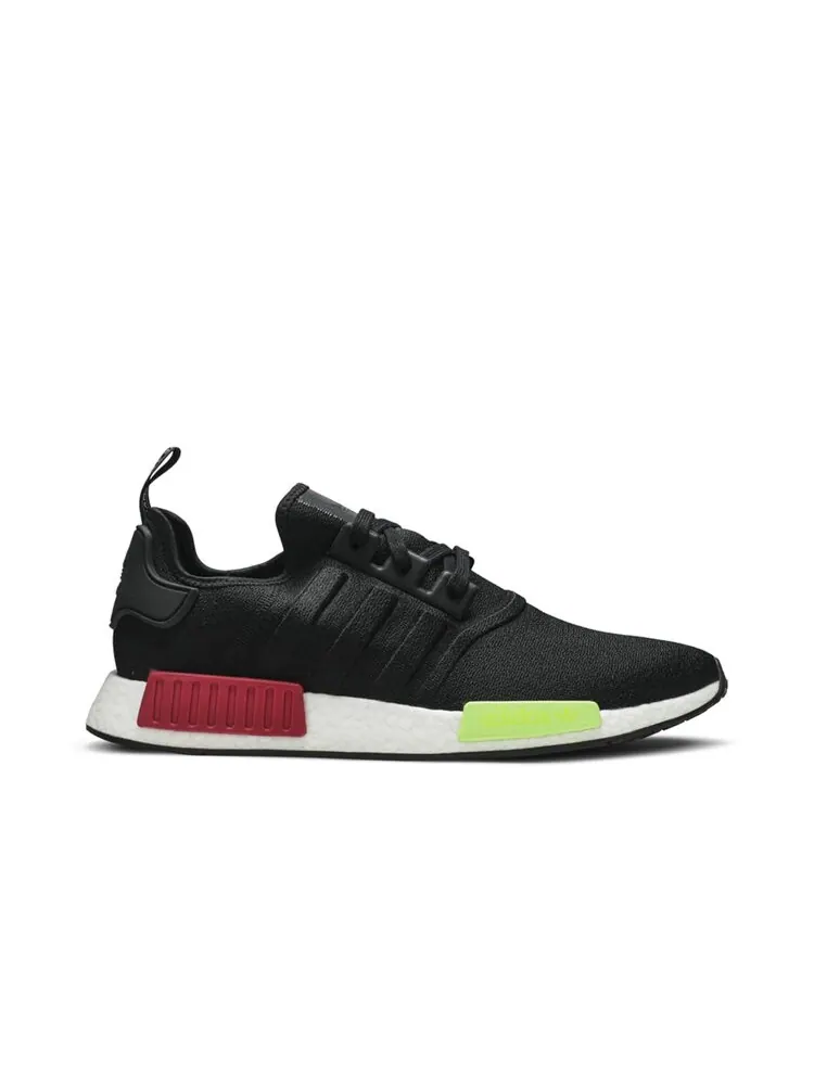 Кроссовки Adidas NMD_R1 'Black Pink Solar' — изображение 1 из 4, черный