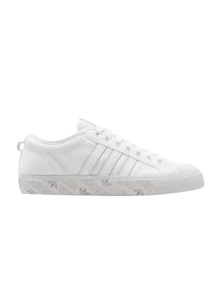 Кроссовки adidas Nizza HK 'Footwear White' — изображение 1 из 1, белый/серый
