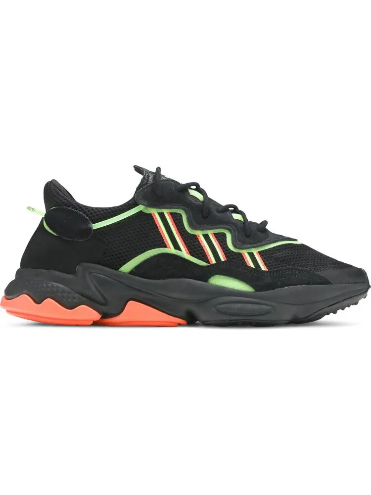 Кроссовки Adidas Ozweego 'Black Green Orange' — изображение 1 из 8, черный