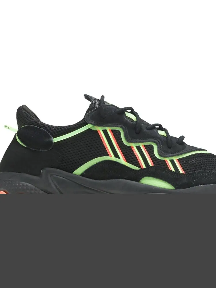 Кроссовки Adidas Ozweego 'Black Green Orange' — изображение 2 из 8, черный