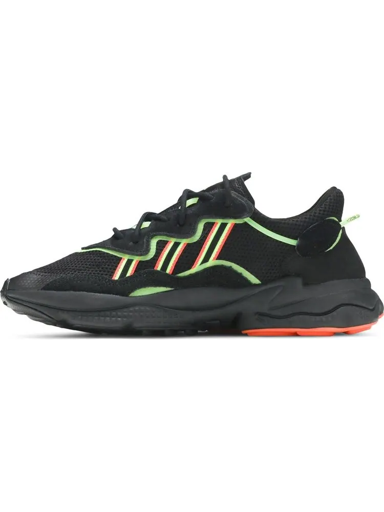 Кроссовки Adidas Ozweego 'Black Green Orange' — изображение 3 из 8, черный