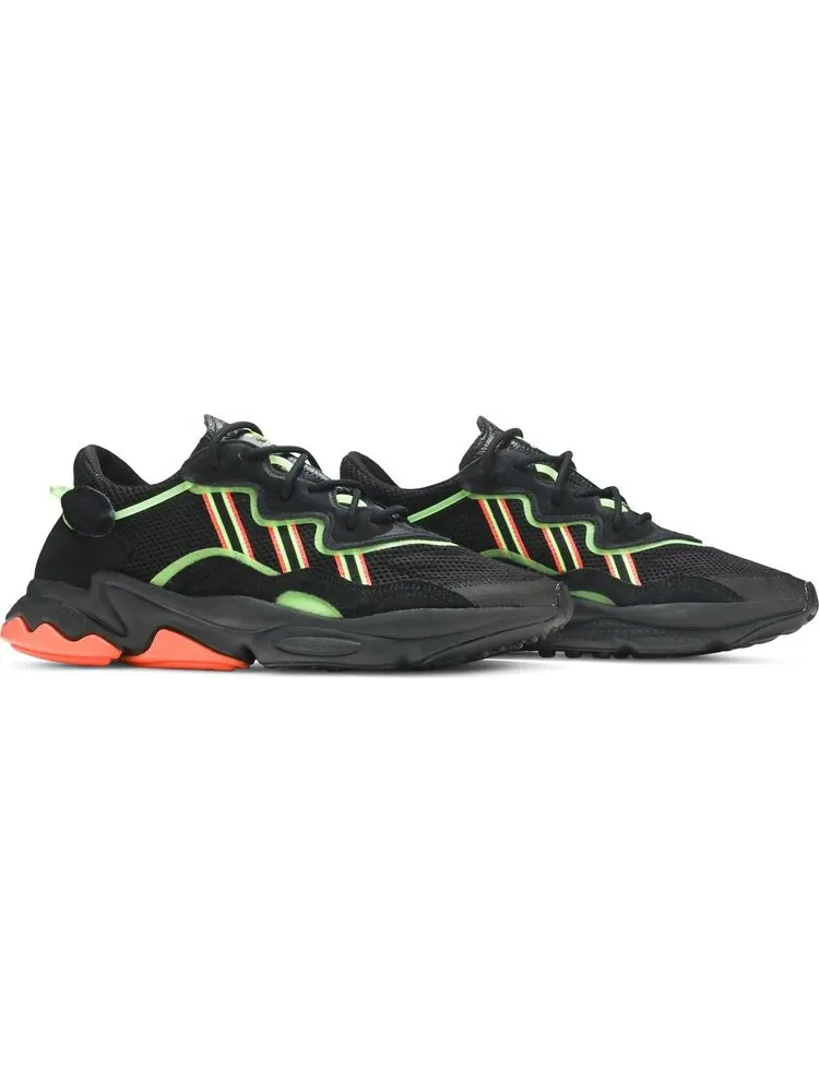 Кроссовки Adidas Ozweego 'Black Green Orange' — изображение 8 из 8, черный