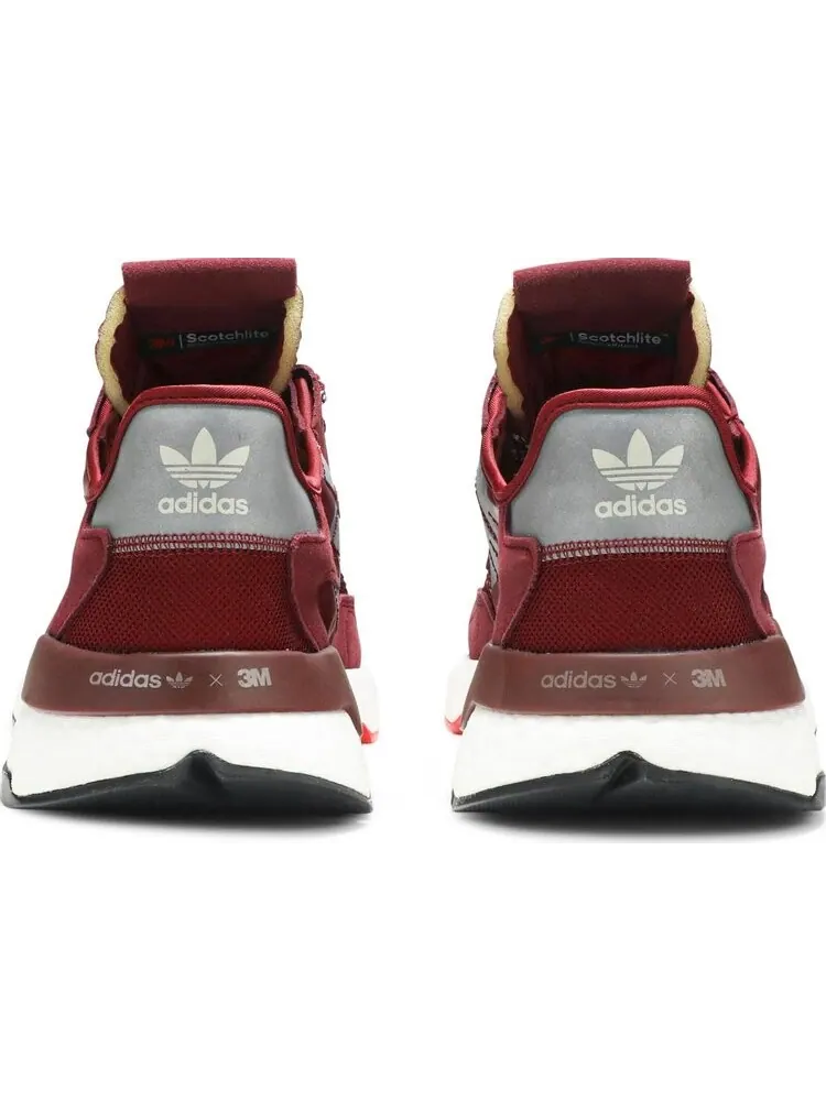 Кроссовки Adidas 3M x Nite Jogger 'Burgundy' — изображение 6 из 8, красный