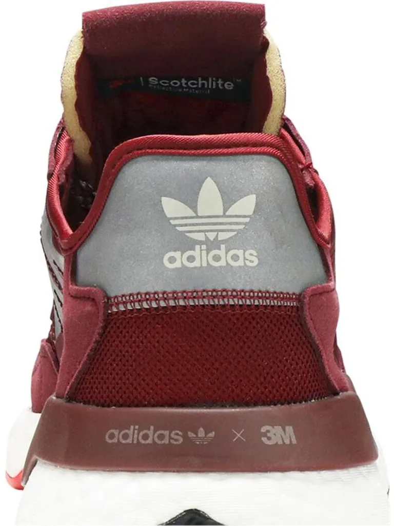 Кроссовки Adidas 3M x Nite Jogger 'Burgundy' — изображение 7 из 8, красный