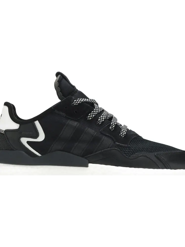 Кроссовки Adidas Nite Jogger 'Core Black' — изображение 2 из 8, черный