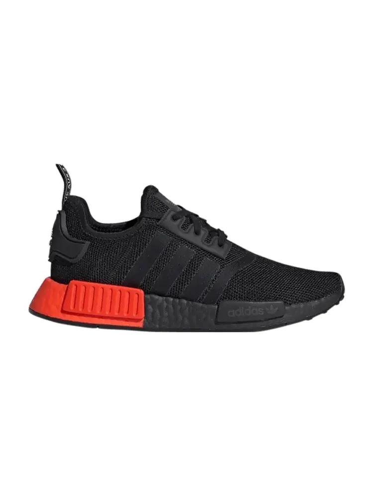 Кроссовки adidas NMD_R1 J 'Black Red' — изображение 1 из 1, черный/черный/красный