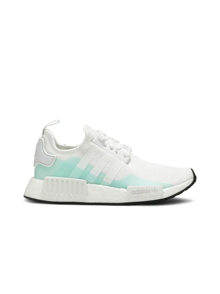 Кроссовки adidas NMD_R1 J 'White Clear Mint' — изображение 2 из 9, белый/белый/прозрачный