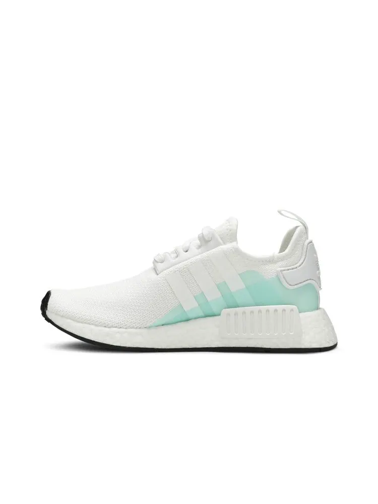 Кроссовки adidas NMD_R1 J 'White Clear Mint' — изображение 4 из 9, белый/белый/прозрачный