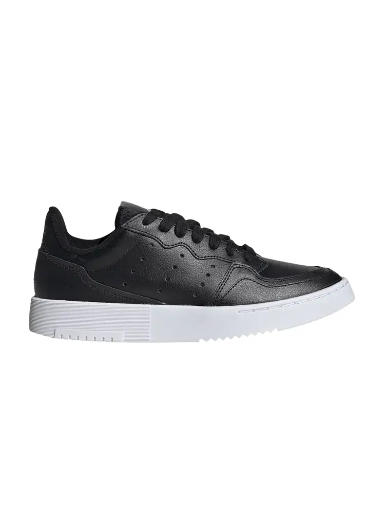 Кроссовки adidas Supercourt J 'Core Black' — изображение 1 из 1, черный/черный/белый