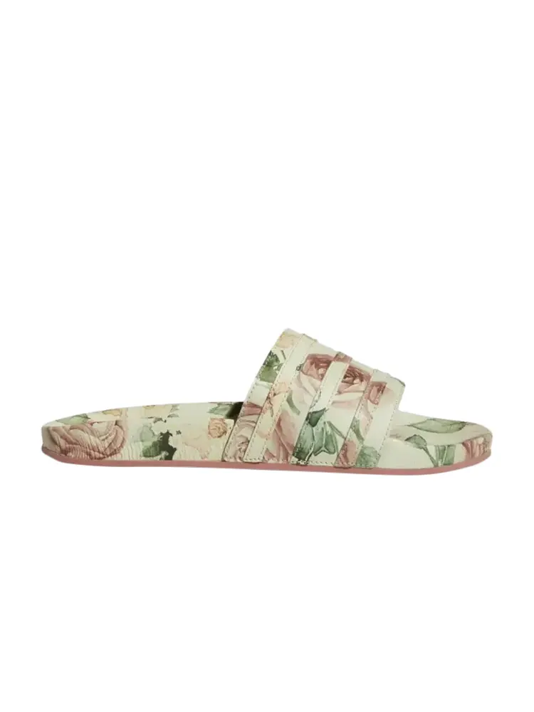 Кроссовки Adidas Eric Emanuel x Adilette 'Floral' — изображение 1 из 1, бежевый