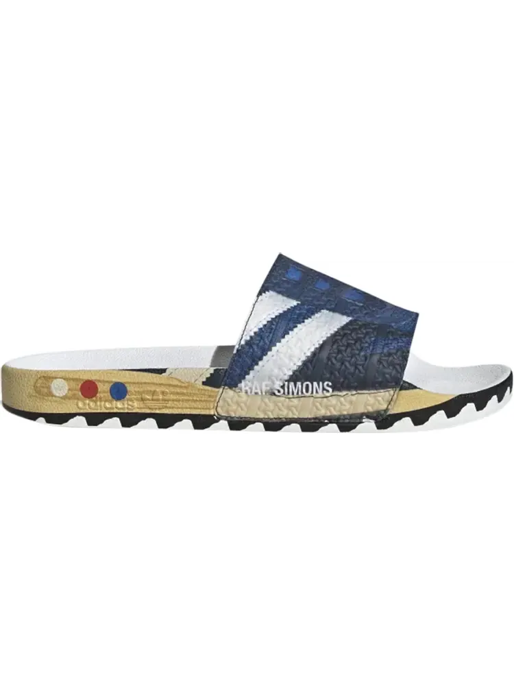 Сандалии Adidas Raf Simons x LA Adilette Slides 'Trompe L'oeil' — изображение 1 из 1, синий
