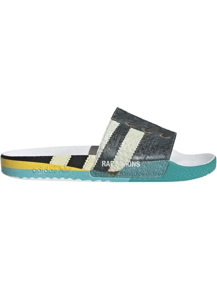 Сандалии Adidas x Raf Simons Adilette Slides 'Trompe L'oeil' — изображение 1 из 1, черный