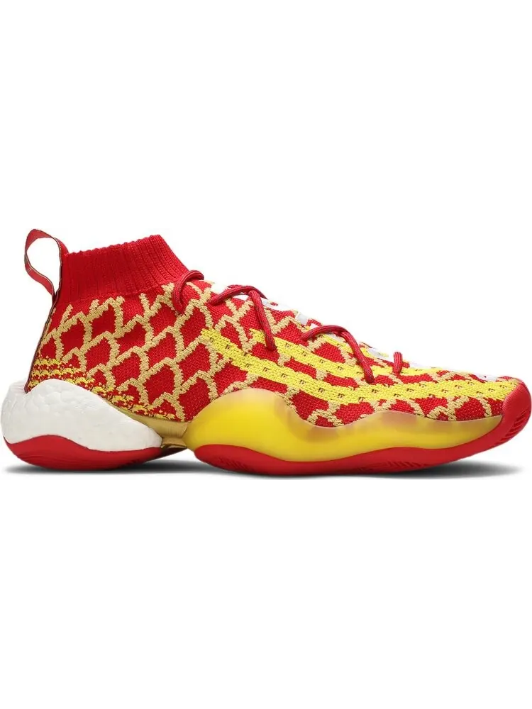 Кроссовки Adidas Pharrell x Crazy BYW — изображение 1 из 8, красный/желтый