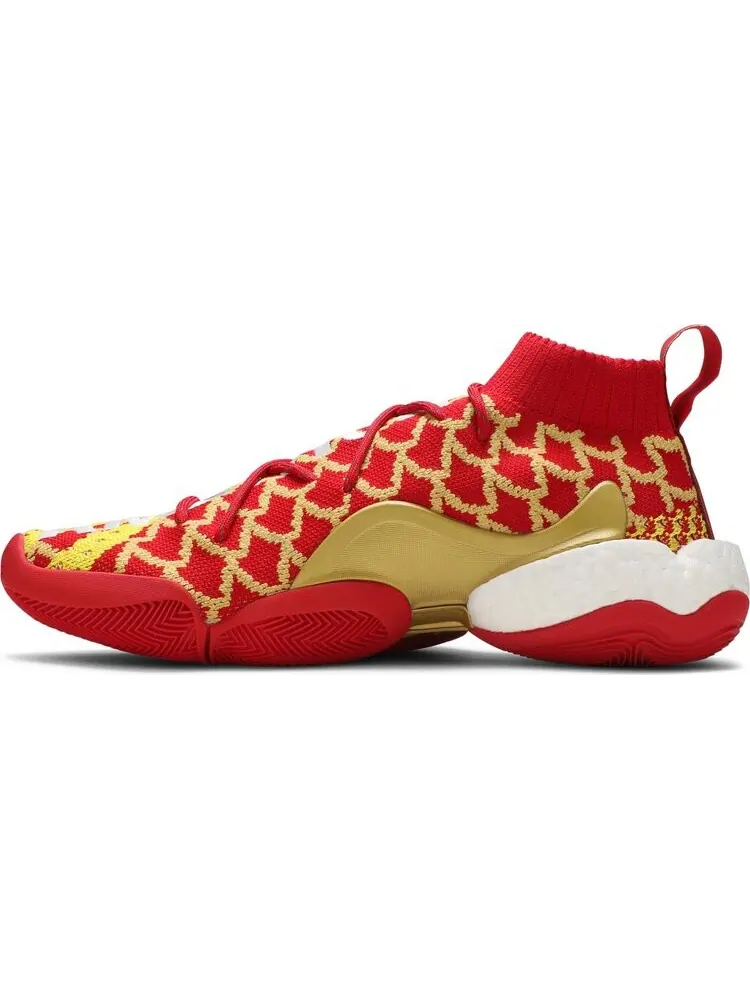 Кроссовки Adidas Pharrell x Crazy BYW — изображение 3 из 8, красный/желтый