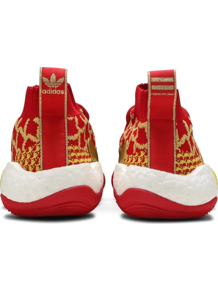 Кроссовки Adidas Pharrell x Crazy BYW — изображение 6 из 8, красный/желтый