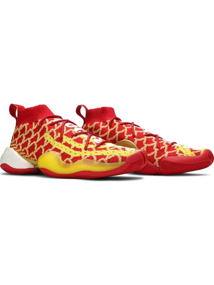 Кроссовки Adidas Pharrell x Crazy BYW — изображение 8 из 8, красный/желтый
