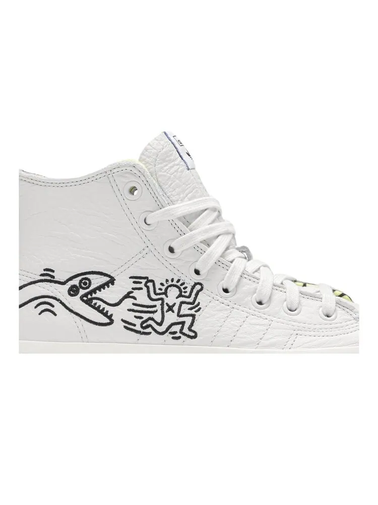 Кроссовки Adidas Keith Haring x Nizza High RF 'Pop Art' — изображение 2 из 4, белый