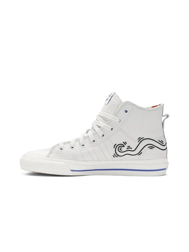 Кроссовки Adidas Keith Haring x Nizza High RF 'Pop Art' — изображение 3 из 4, белый