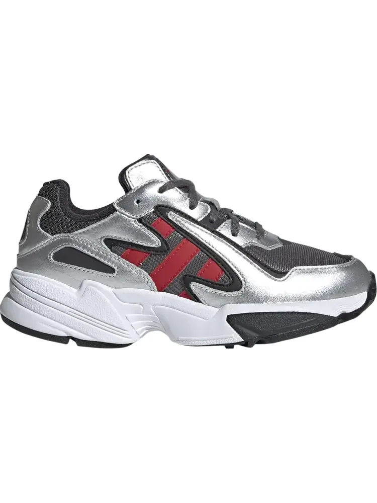 Кроссовки Adidas Yung-96 Chasm J 'Silver Metallic Scarlet' — изображение 1 из 1, серый