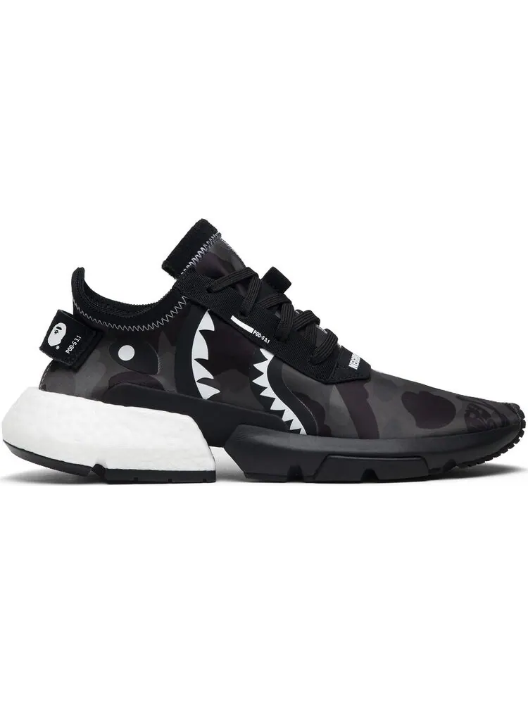 Кроссовки Adidas Neighborhood x A Bathing Ape x P.O.D. S3.1 'Camo' — изображение 1 из 8, черный
